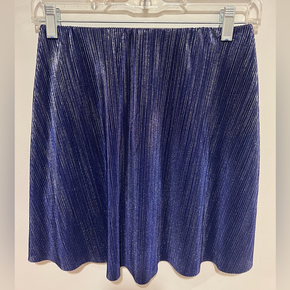 NWT BCBGeneration Purple Metallic Skirt - size S